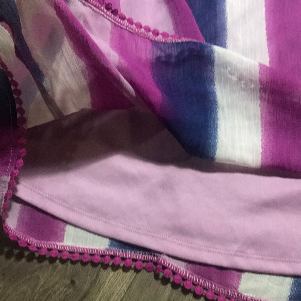 Nwt Striped shift dress with liner - Picture 3 of 6